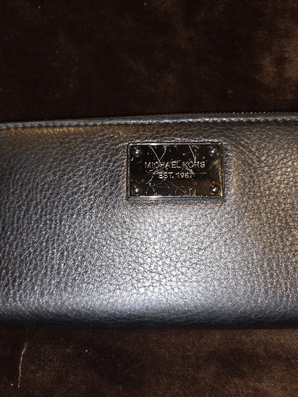 Michael Kors Silver Leather Wallet